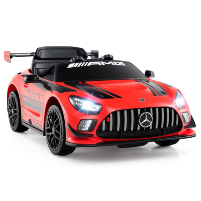 12V Kids Ride-On Car Mercedes-AMG GT3 Licensed with Adjustable Speed, Red Powered Ride On Toys Red at Gallery Canada