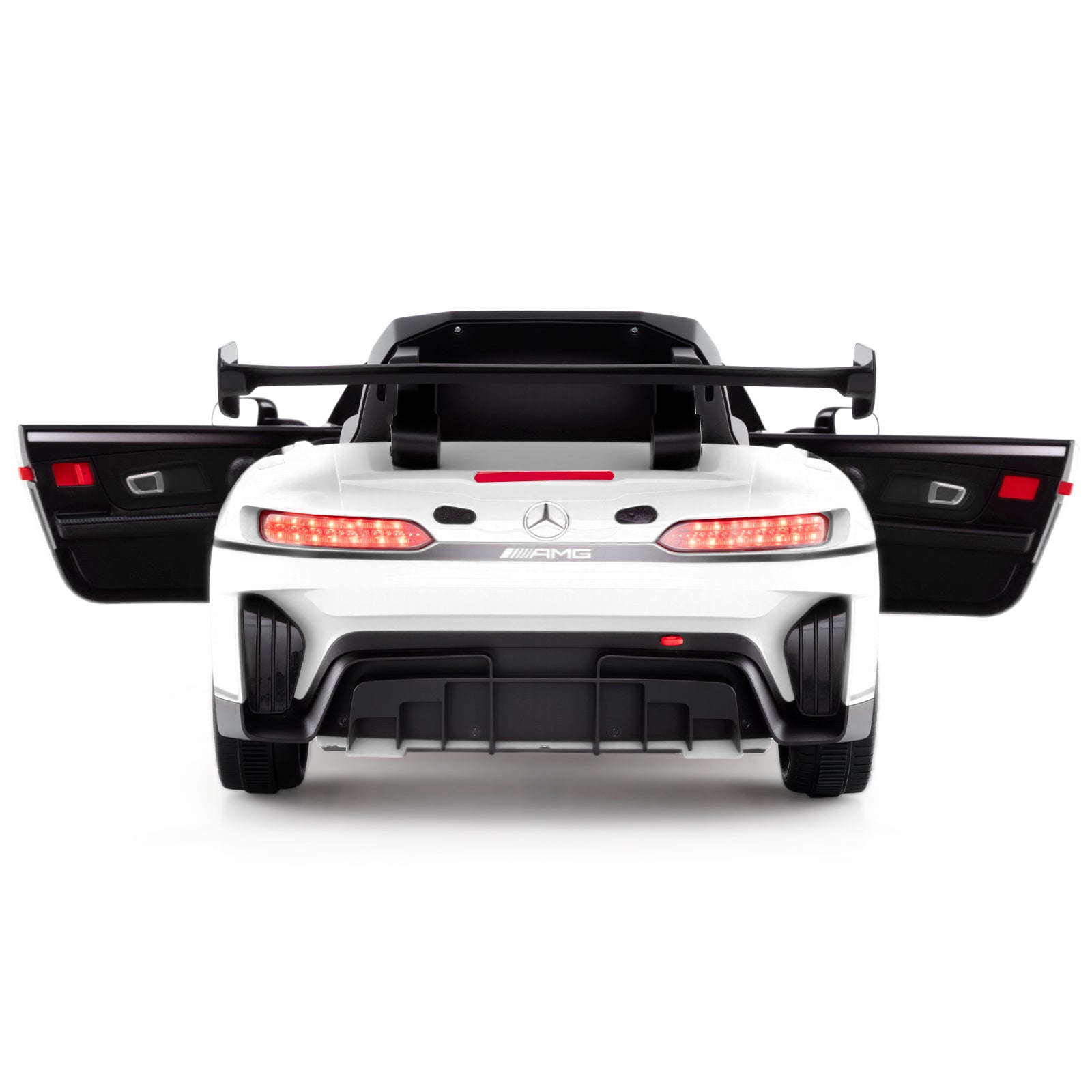 12V Kids Ride-On Car Mercedes-AMG GT3 Licensed with Adjustable Speed, White Powered Ride On Toys at Gallery Canada