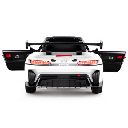 12V Kids Ride-On Car Mercedes-AMG GT3 Licensed with Adjustable Speed, White Powered Ride On Toys at Gallery Canada