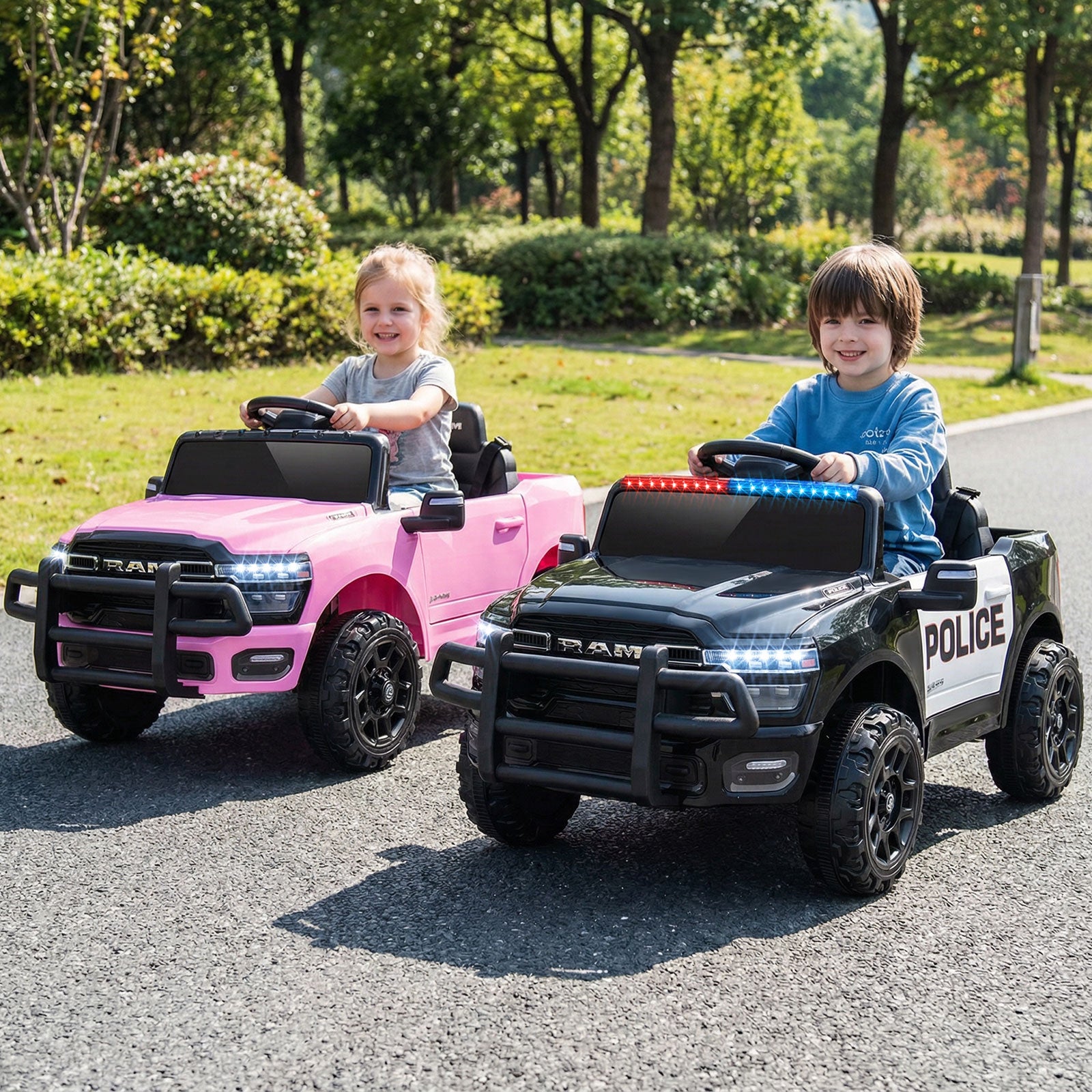 12V Kids Ride On Car Licensed RAM 3500 Electric Vehicle with Remote Control, Black Powered Ride On Toys at Gallery Canada