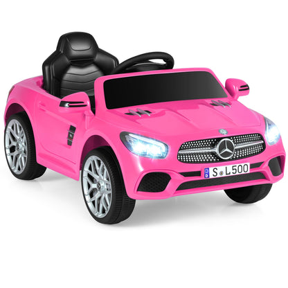 12V Kids Ride on Car Licensed Mercedes-Benz with Remote and Music, Pink Powered Ride On Toys at Gallery Canada