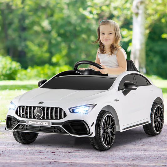 12V Kids Ride On Car With Remote, White Powered Ride On Toys White at Gallery Canada