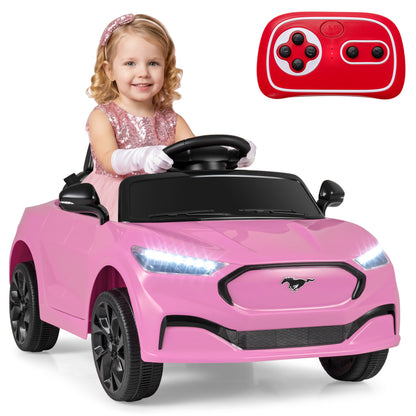 12V Kids Ride on Car Licensed Ford Mach E with Parent Control and Horn, Pink Powered Ride On Toys at Gallery Canada