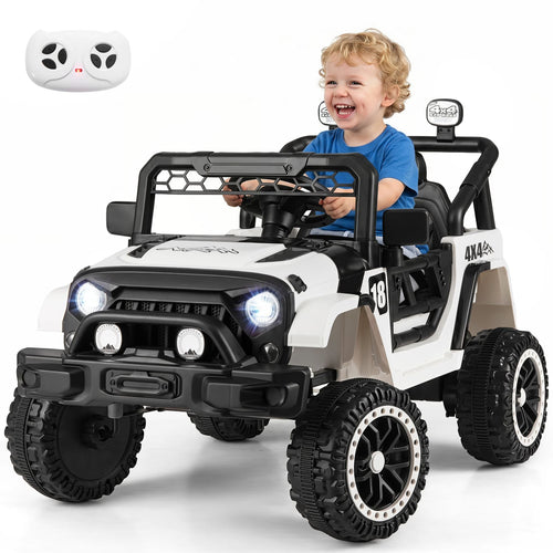 12V Kids Ride On Truck With Remote, Black