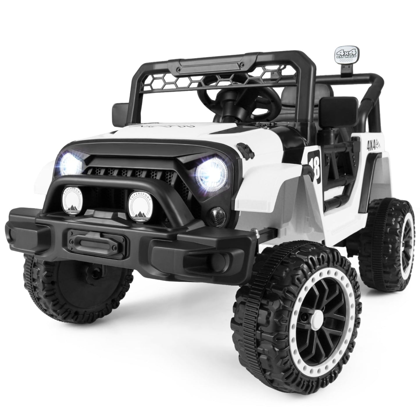 12V Kids Ride On Truck With Remote, Black