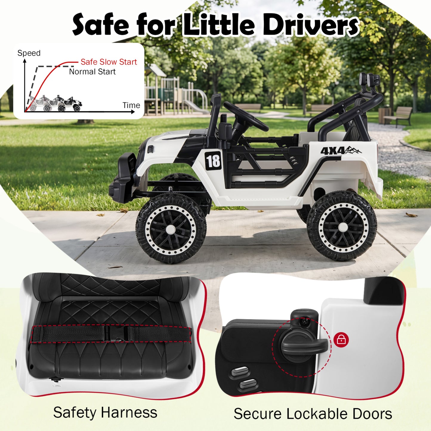 12V Kids Ride On Truck With Remote, Black