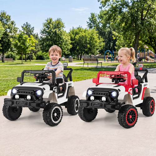 12V Kids Ride On Truck, Remote Control, 3 Speeds, Red