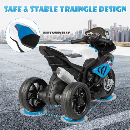 12V Licensed BMW Kids Motorcycle Ride-On Toy, 37-96 Months, Blue Powered Ride On Toys at Gallery Canada