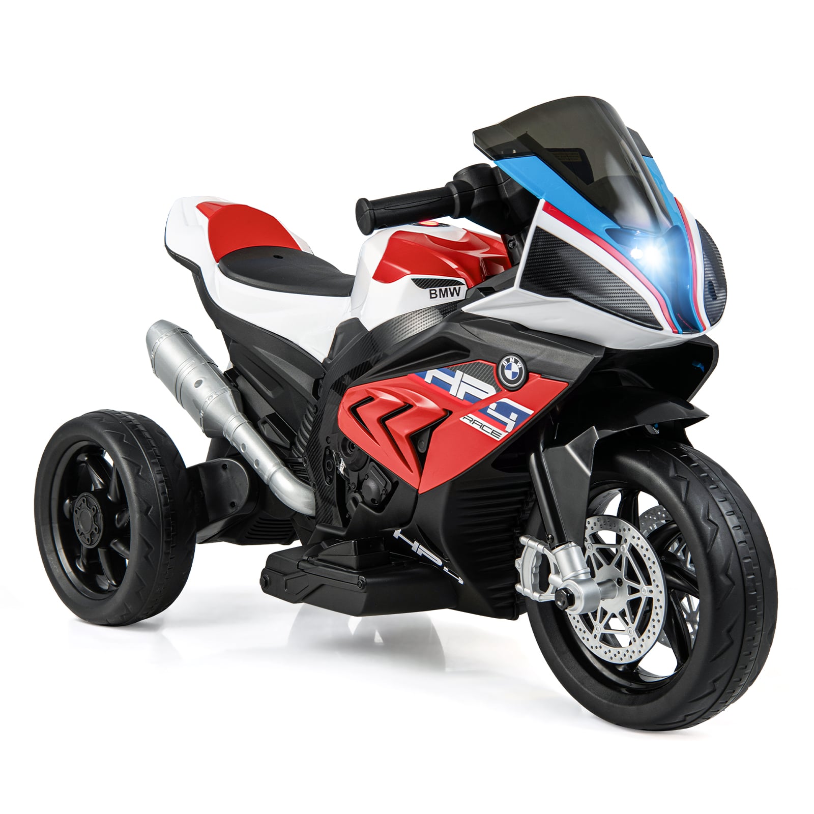 12V Licensed Kids Motorcycle Ride-On Toy, 37-96 Months, Red Powered Ride On Toys Red at Gallery Canada