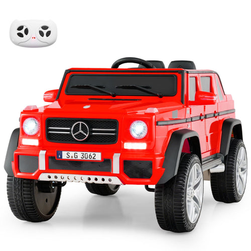 12V Licensed Mercedes-Benz Kids Ride-On Car, Red