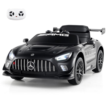 12V Kids Ride-On Car Mercedes-AMG GT3 Licensed with Adjustable Speed, Black Powered Ride On Toys at Gallery Canada