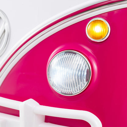 12V Ride On Car Licensed Volkswagen Ride-on Bus with Cup Holder and LED Headlights for 3+ Years Old, Pink Powered Ride On Toys at Gallery Canada