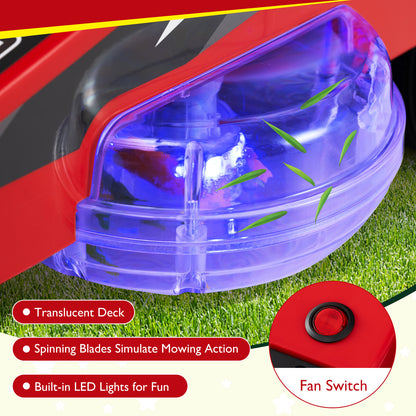 12V Ride On Lawn Mower For Kids, Dual Control, Red Powered Ride On Toys at Gallery Canada