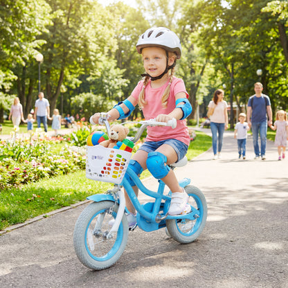 12/14/16/18/20 Inch Kids Bike with Dual Brakes and Adjustable Seat-12 Inch, Blue Kids Bike at Gallery Canada