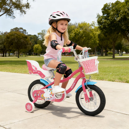 12 Inch Girls Bike For 3-8 Years Old, Pink Kids Bike at Gallery Canada