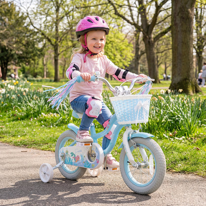 Kids Bike, 12 Inch, Adjustable With Basket And Streamers, Blue Kids Bike at Gallery Canada