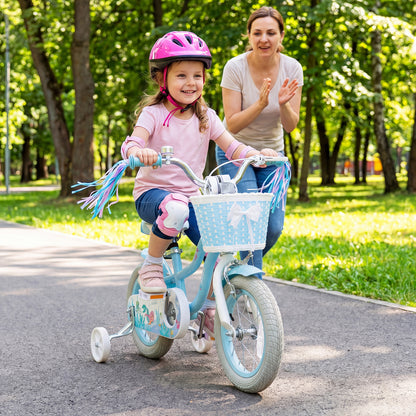 Kids Bike, 12 Inch, Adjustable With Basket And Streamers, Blue Kids Bike at Gallery Canada