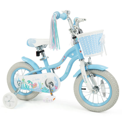 Kids Bike, 12 Inch, Adjustable With Basket And Streamers, Blue Kids Bike Blue at Gallery Canada
