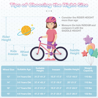 Kids Bike, 12 Inch, Adjustable With Basket And Streamers, Blue Kids Bike at Gallery Canada