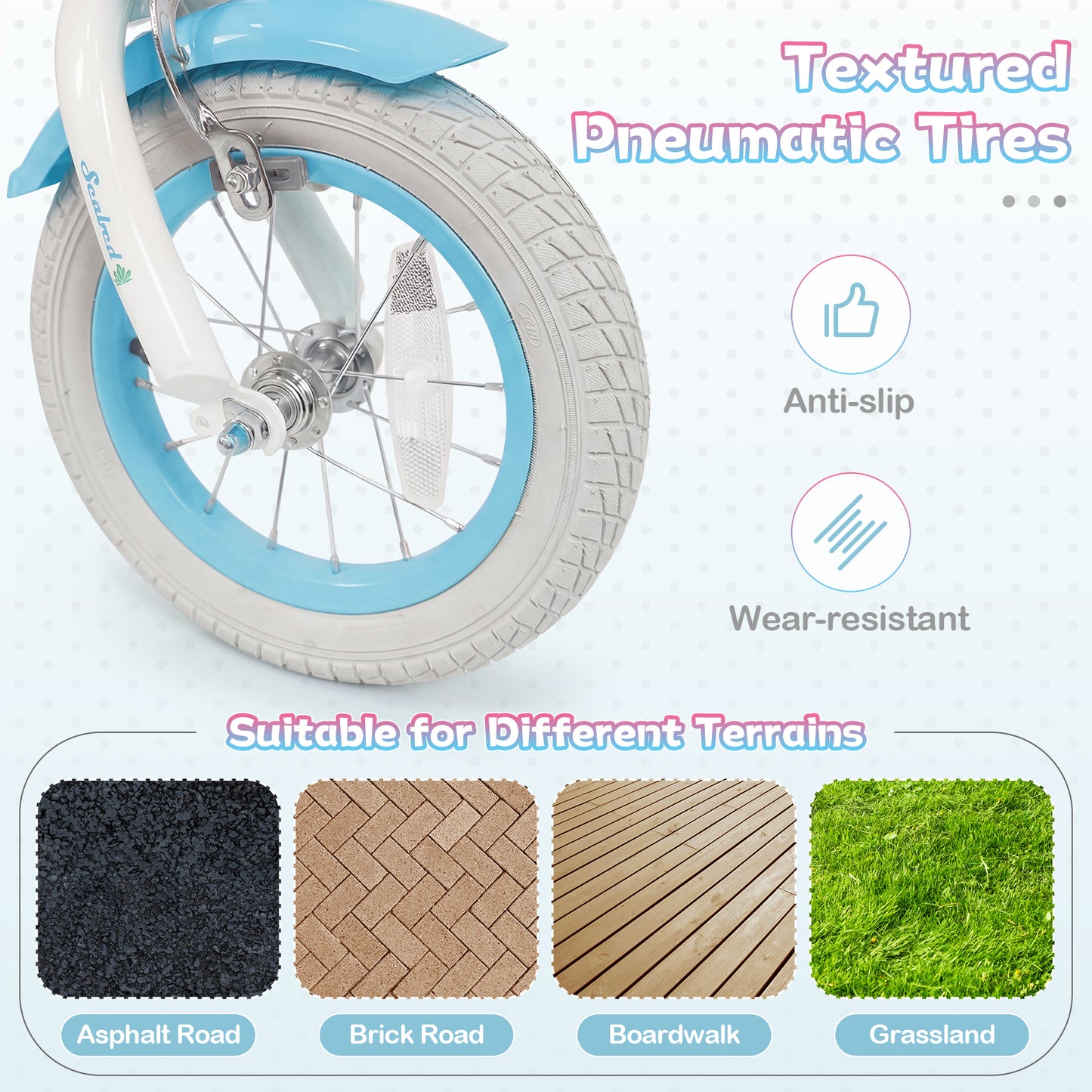 Kids Bike, 12 Inch, Adjustable With Basket And Streamers, Blue Kids Bike at Gallery Canada