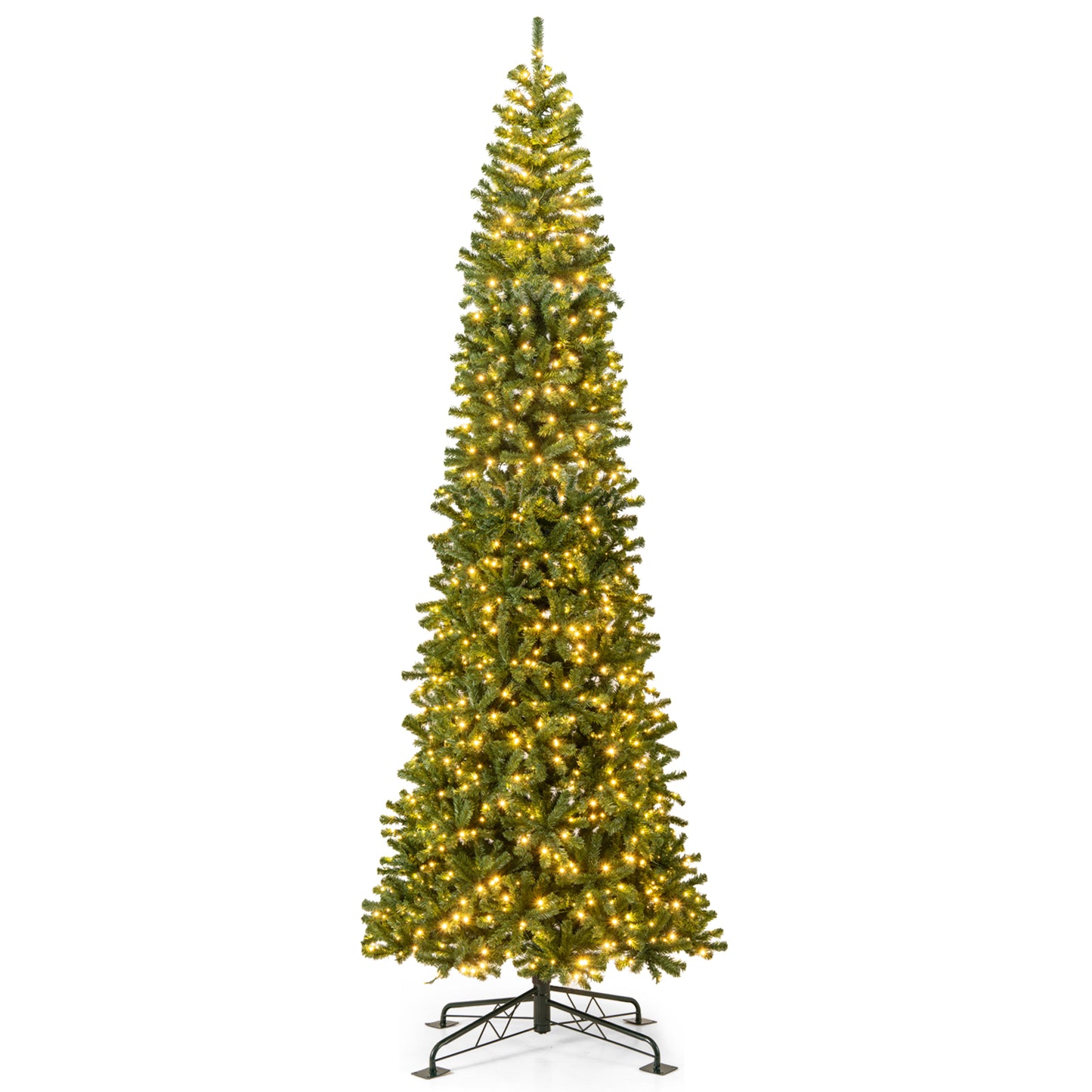 12 FT Prelit Artificial Christmas Tree, 2536 PVC Branch Tips, Green Christmas Tree Green at Gallery Canada