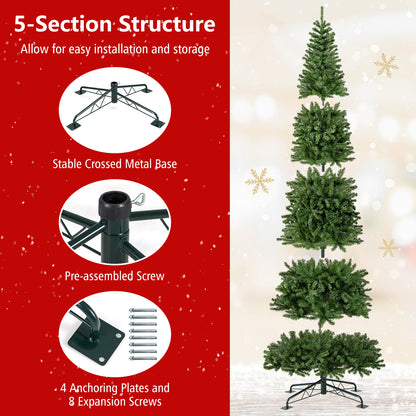 12 FT Prelit Artificial Christmas Tree, 2536 PVC Branch Tips, Green Christmas Tree at Gallery Canada