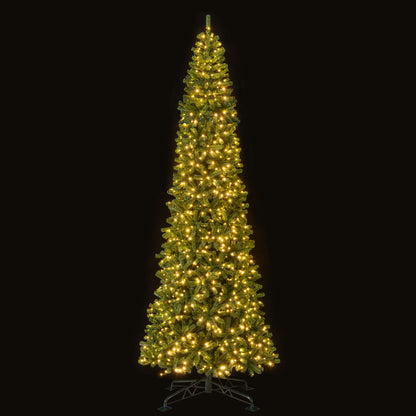 12 FT Prelit Artificial Christmas Tree, 2536 PVC Branch Tips, Green Christmas Tree at Gallery Canada