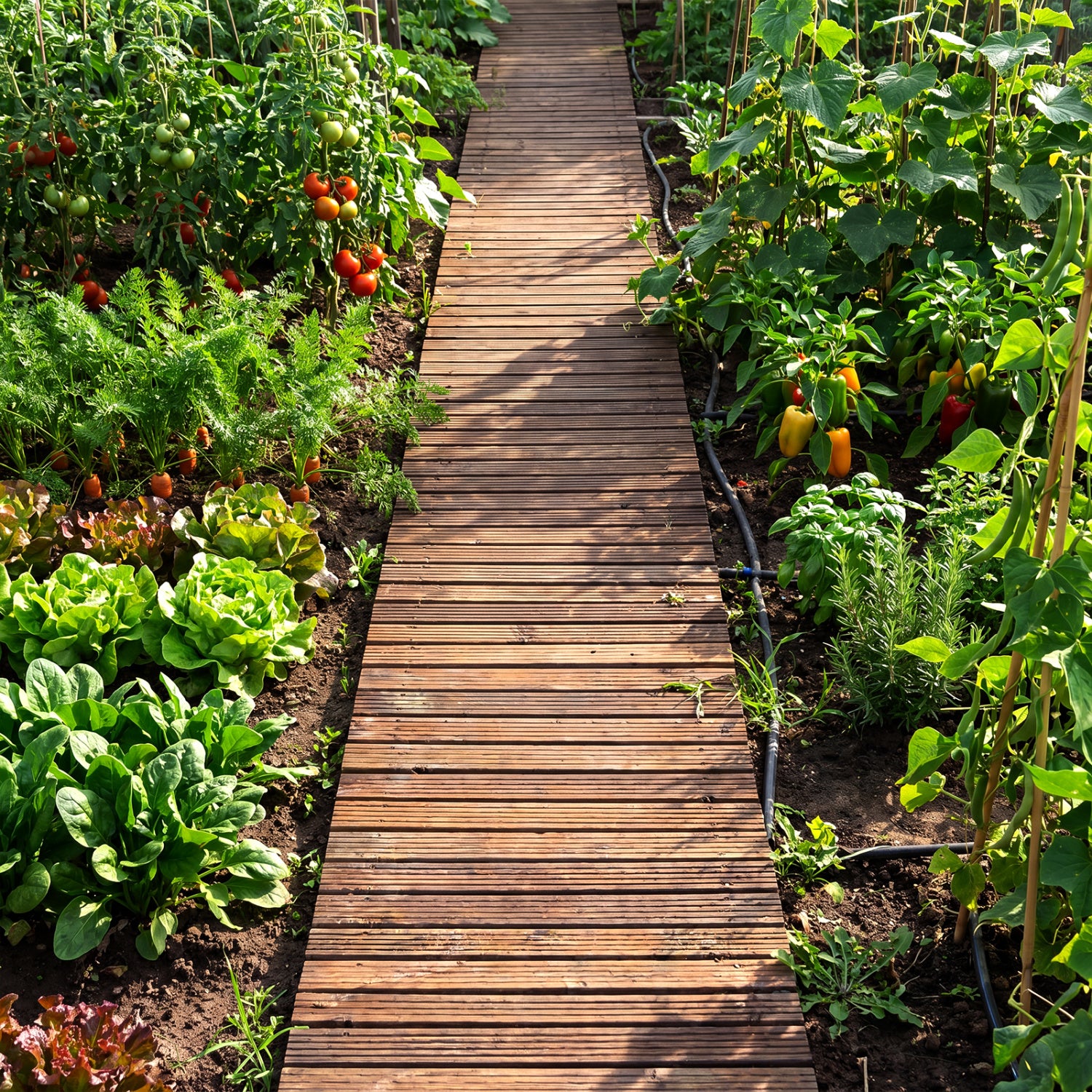 12 Ft Wooden Garden Pathway, 22 in Wide, Brown Decorative Fencing & Flooring at Gallery Canada