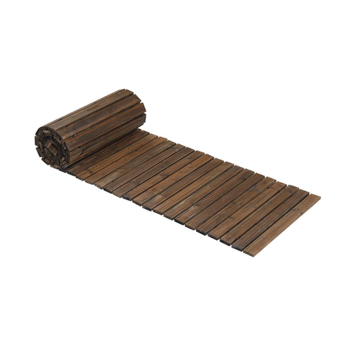 12 Ft Wooden Garden Pathway, 22 in Wide, Brown
