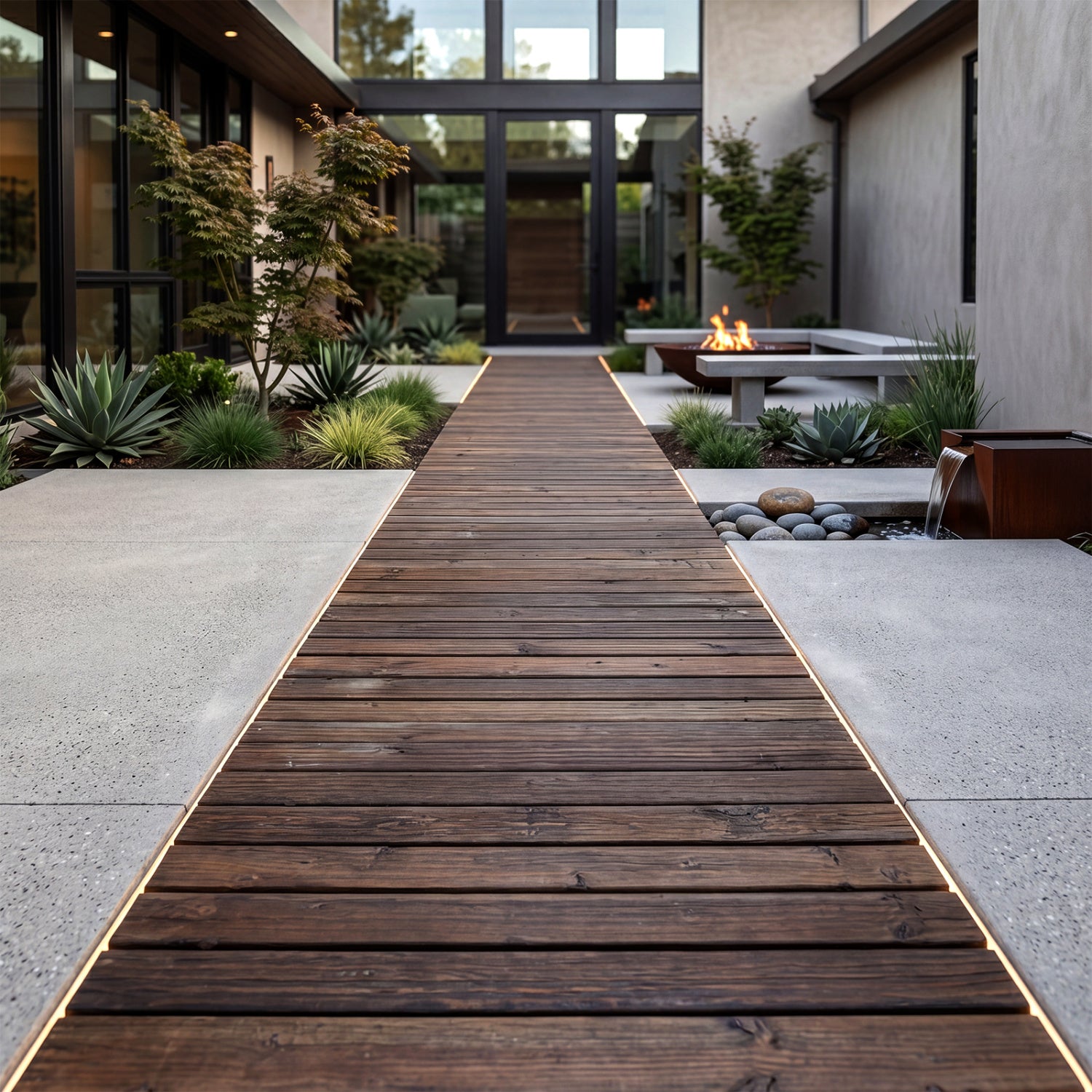 12 Ft Wooden Garden Pathway, 22 in Wide, Brown Decorative Fencing & Flooring at Gallery Canada