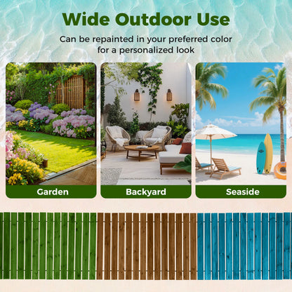 12 Ft Wooden Garden Pathway, 22 in Wide, Brown Decorative Fencing & Flooring at Gallery Canada