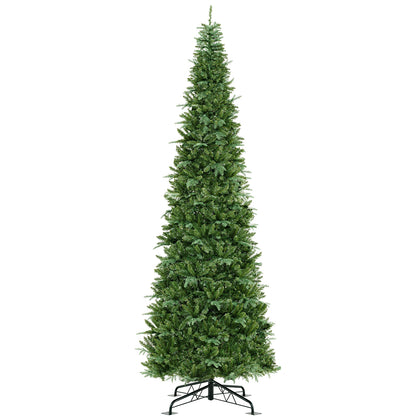 12 Feet Tall Prelit Hinged Artificial Christmas Tree, Green Christmas Tree at Gallery Canada