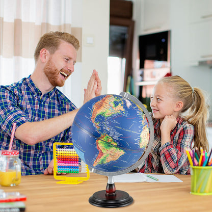 12 Inch Illuminated World Globe Antique Light up Globe Night Lamp, Navy Learning Toys at Gallery Canada