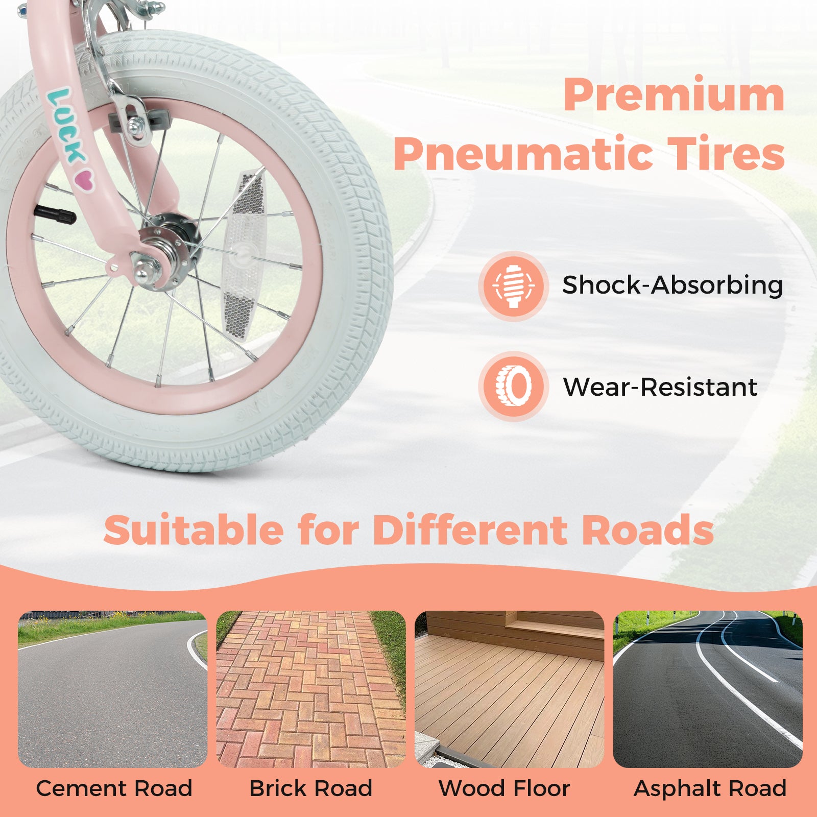 12 Inch Kids Bike Adjustable for 3-8 Years Old Children Pink - Stars & Moon, Pink Kids Bike at Gallery Canada