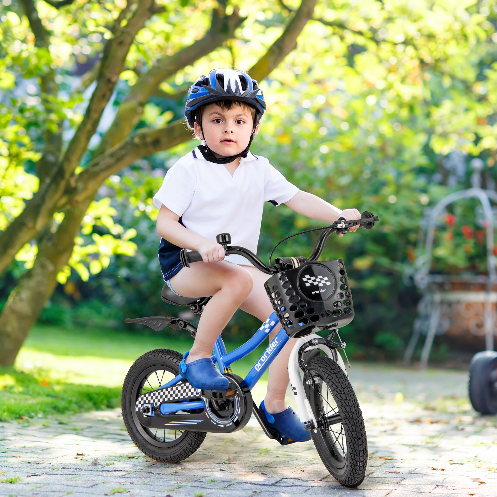 12 Inch Kids Bike Children Bicycle with Training Wheels for 3-4 Years Old, Navy Kids Bike at Gallery Canada