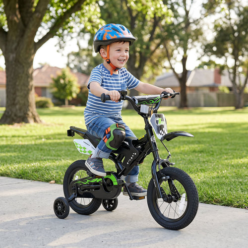 12 Inch Kids Bike, For Ages 3-4, Black