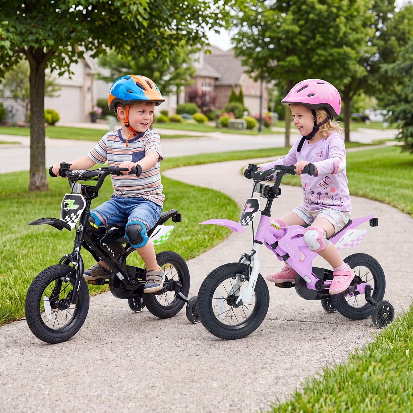 12 Inch Kids Bike, Ages 3-4 Years, Purple