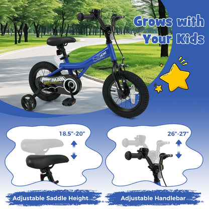 12-Inch Kids Bike with Removable Training Wheels Navy - Brave Hero, Navy Kids Bike at Gallery Canada