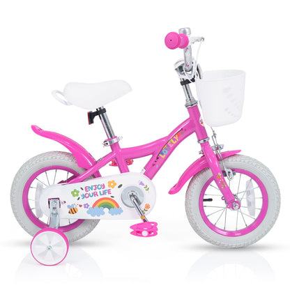 12 Inches Girls Bike for 3-4 Years Old, Pink