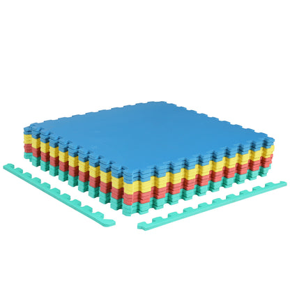 12 Pack Non-Slip Protective Interlocking EVA Foam Floor Tiles, Multicolor Decorative Fencing & Flooring Multicolor at Gallery Canada