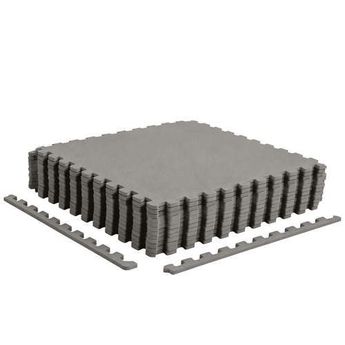 12 Pack Non-Slip Protective Interlocking EVA Foam Floor Tiles, Gray