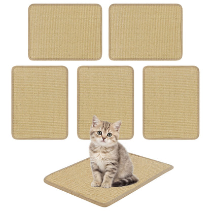Cat Scratcher Mat Set, 12 Pieces 16 x 12 Inch, Natural Sisal Pads Cat Trees Condos & Scratchers at Gallery Canada