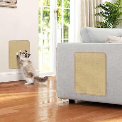 Cat Scratcher Mat Set, 12 Pieces 16 x 12 Inch, Natural Sisal Pads Cat Trees Condos & Scratchers at Gallery Canada