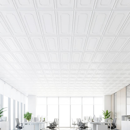 12 Pieces PVC Ceiling Tiles, Decorative Ceiling Covering Panels Decorative Accessories at Gallery Canada