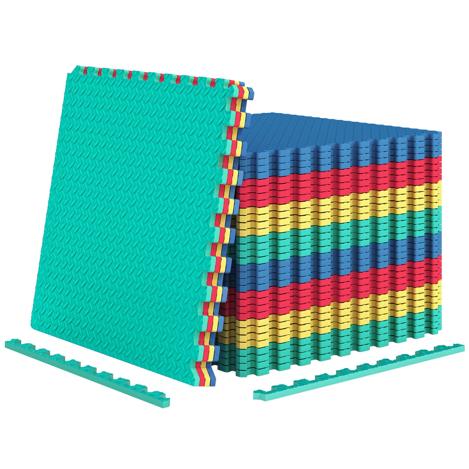 12 Piece Puzzle Interlocking Flooring Mat, Multicolor Baby Gyms & Playmats at Gallery Canada