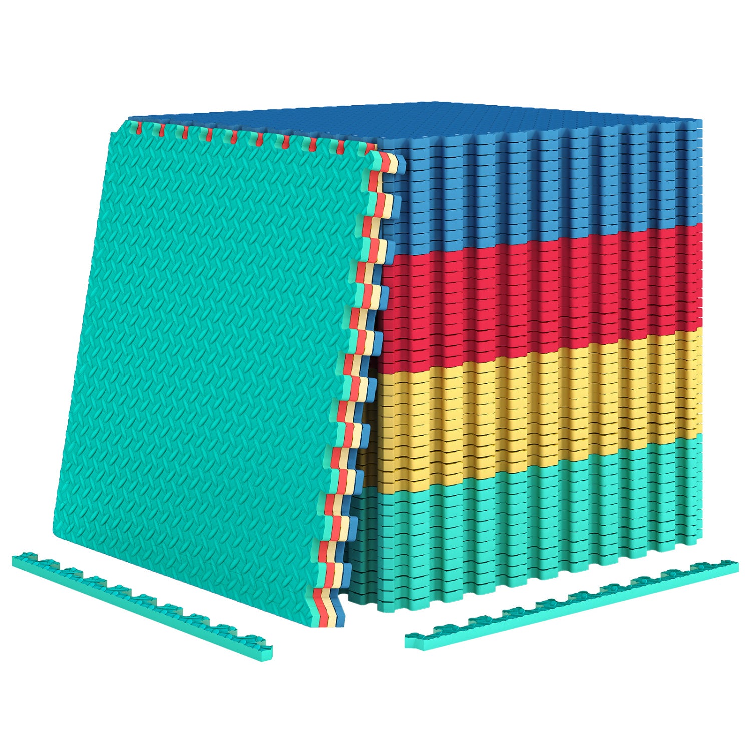 12 Piece Puzzle Interlocking Flooring Mat, Multicolor Baby Gyms & Playmats at Gallery Canada