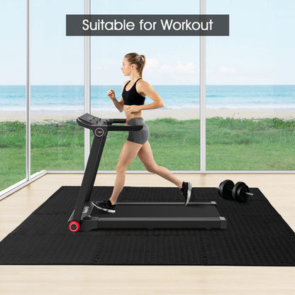 12 Pieces Interlocking Flooring Mat, Anti-Slip Waterproof, Black Baby Gyms & Playmats at Gallery Canada