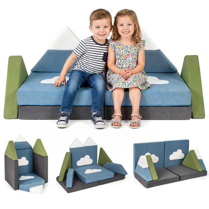 12 Pieces Snow Mountain Theme Toddler Foam Building Fort Kids Chairs & Seating at Gallery Canada