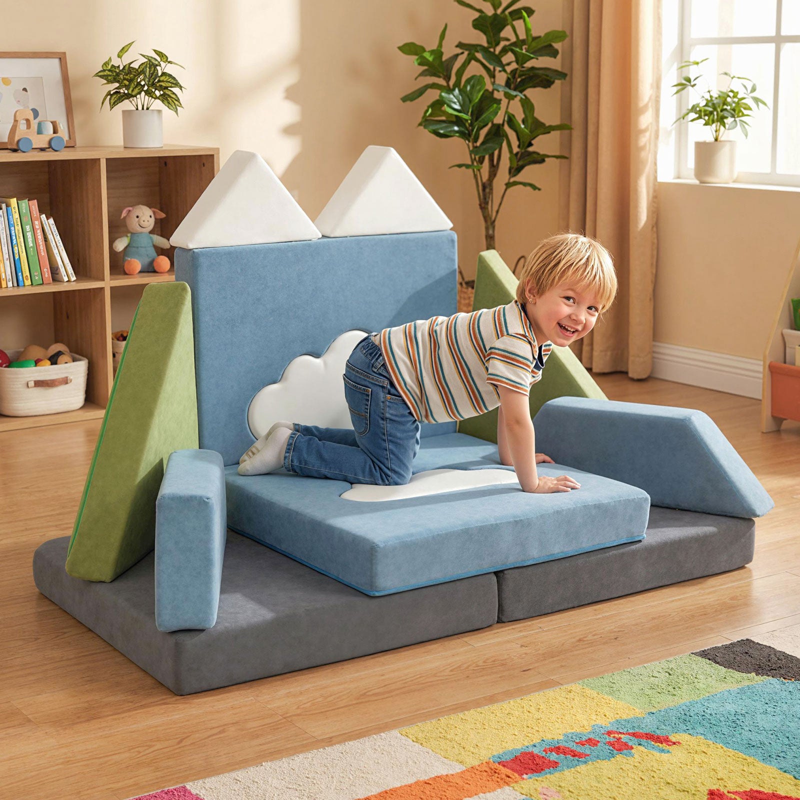 12 Pieces Snow Mountain Theme Toddler Foam Building Fort Kids Chairs & Seating at Gallery Canada