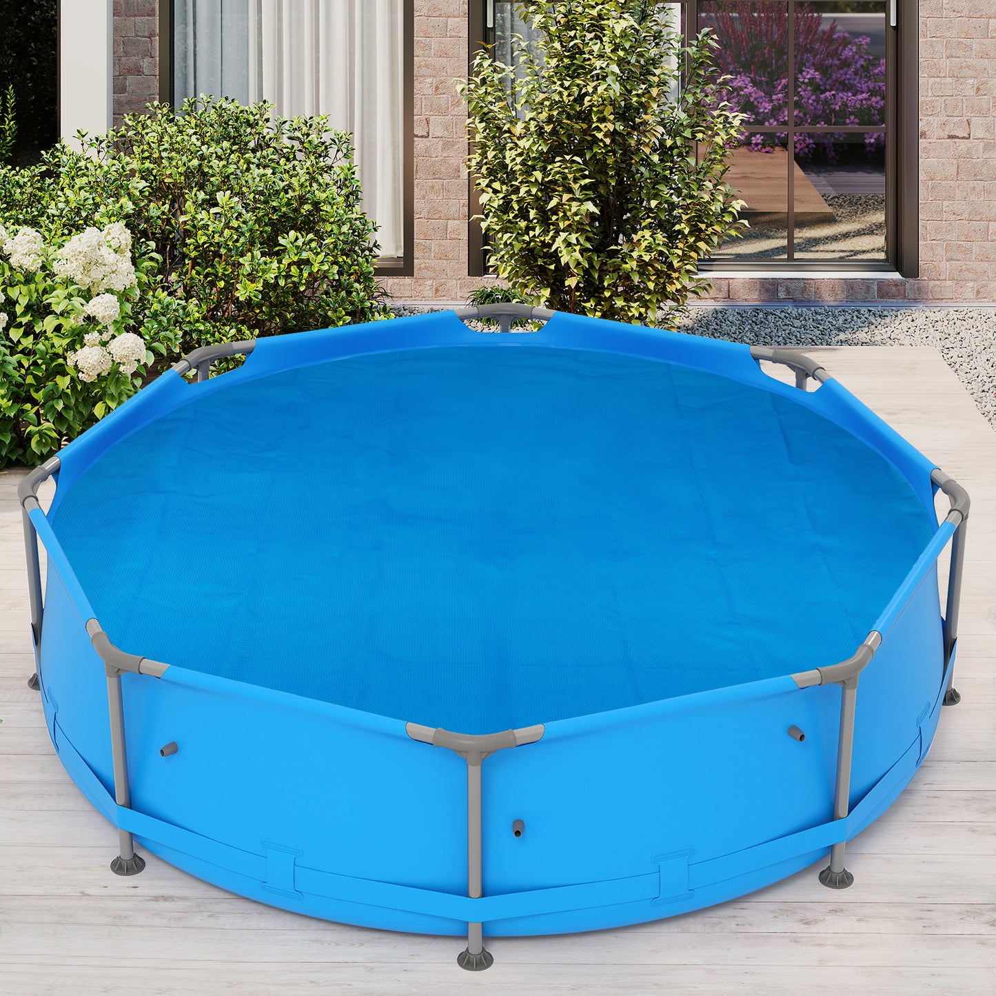 12ft x 30in Round Above Ground Swimming Pool, With Cover, Blue Swimming Pools at Gallery Canada